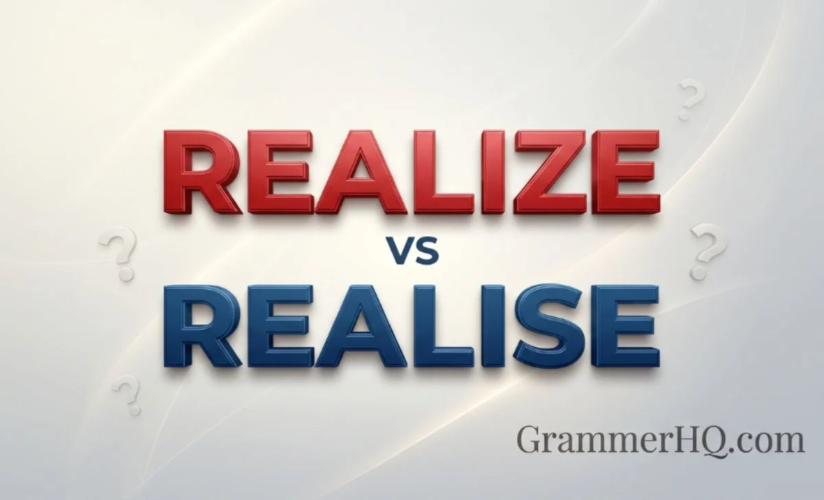 realize or realise