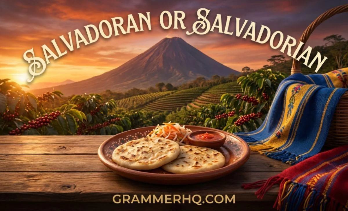 salvadoran or salvadorian