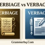 verbiage vs verbage