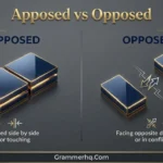 Apposed vs Opposed