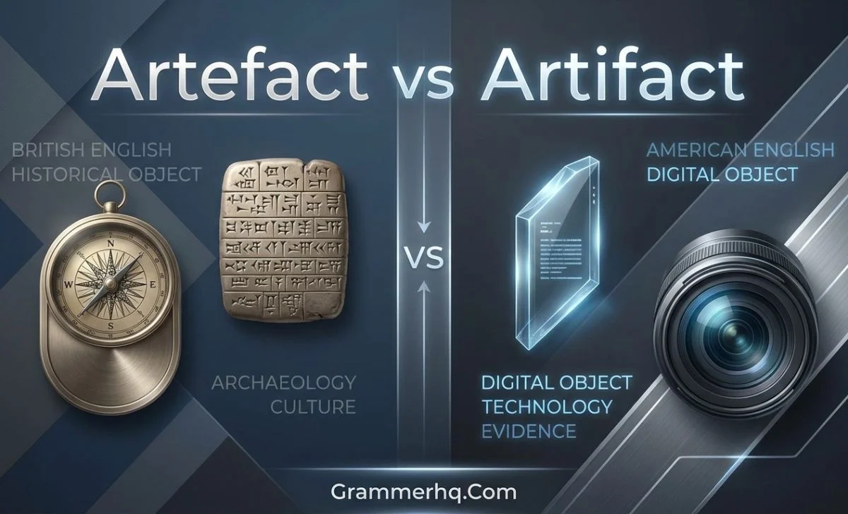Artefact vs Artifact