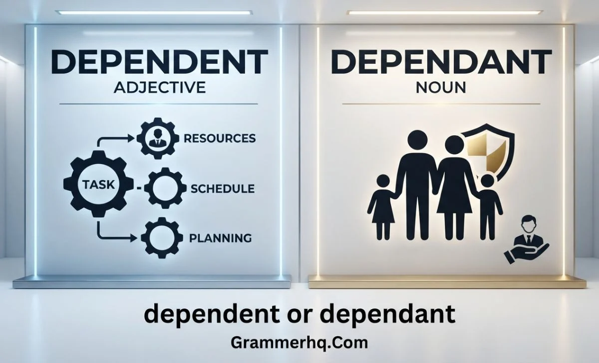 dependent or dependant