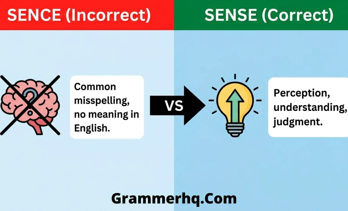 Sence vs Sense