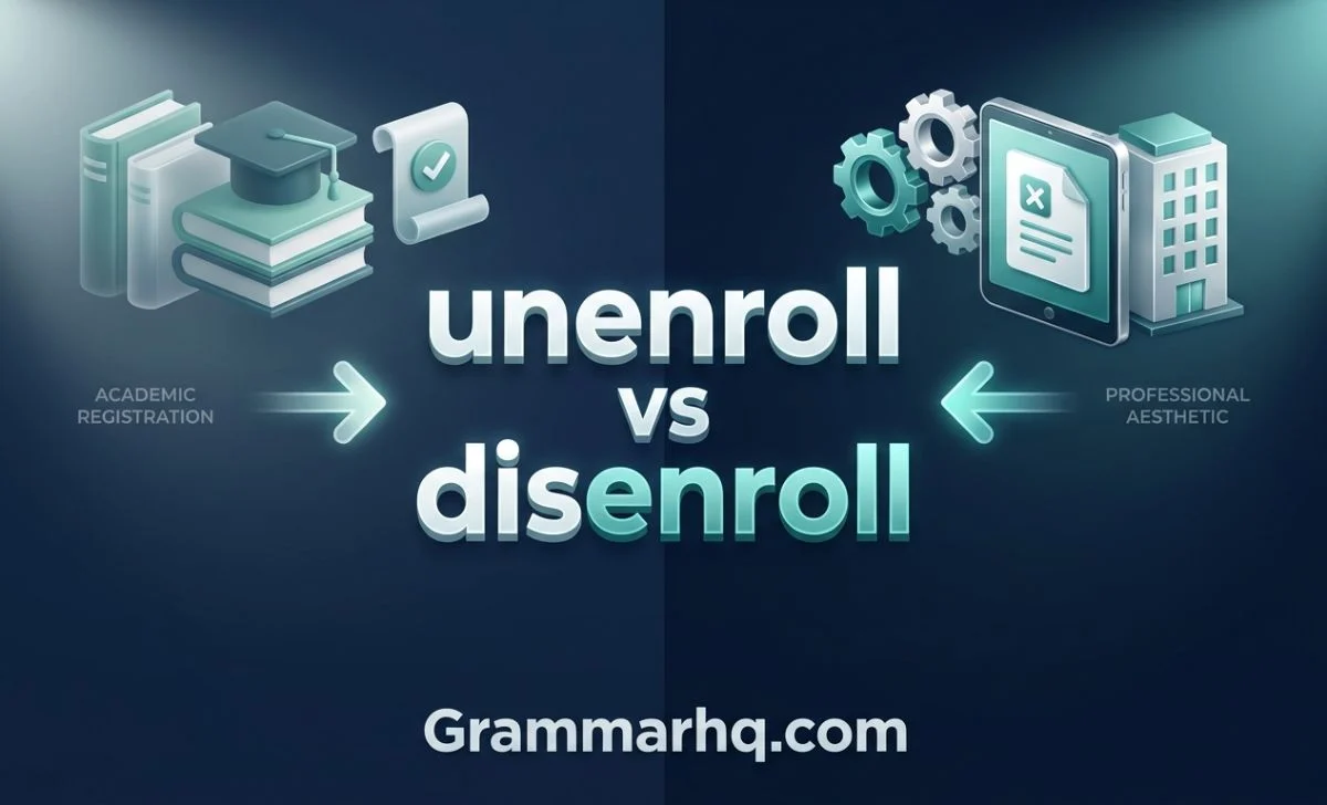 unenroll vs disenroll