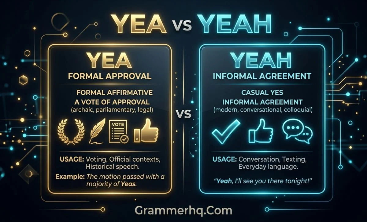 Yea vs Yeah